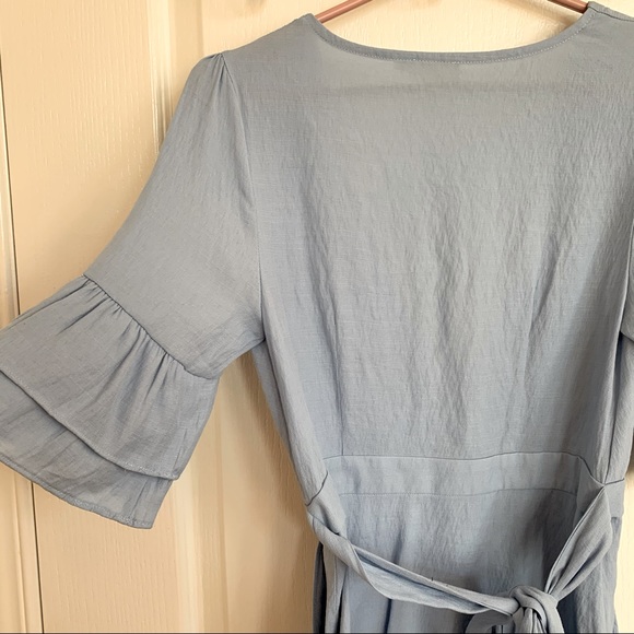 Honey Boutique Essue Blue Dress with Buttons Small - Picture 5 of 15